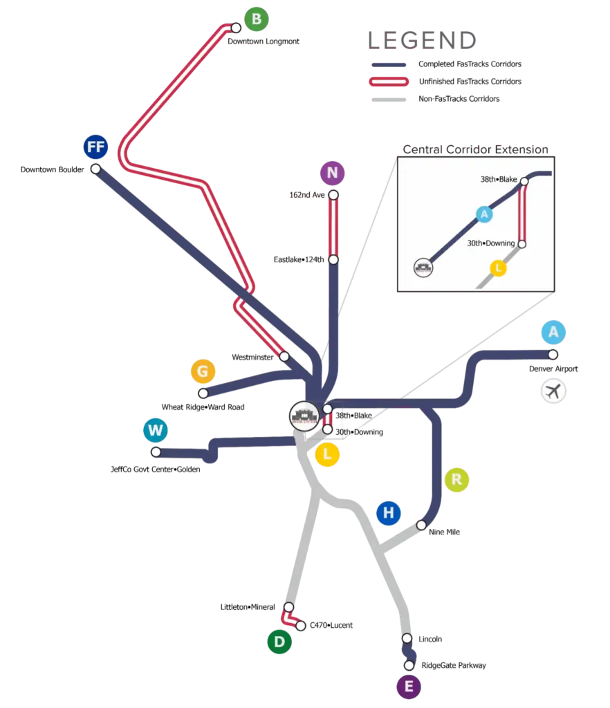 RTD Rail Map